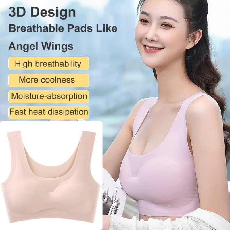 Women's Seamless Wireless Tank - Bralette Wireless Soft ulasan dan harga