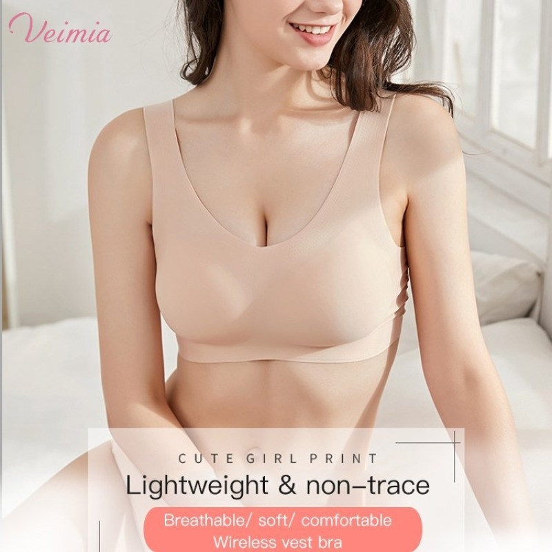 Women's Seamless Wireless Tank - Bralette Wireless Soft ulasan dan harga