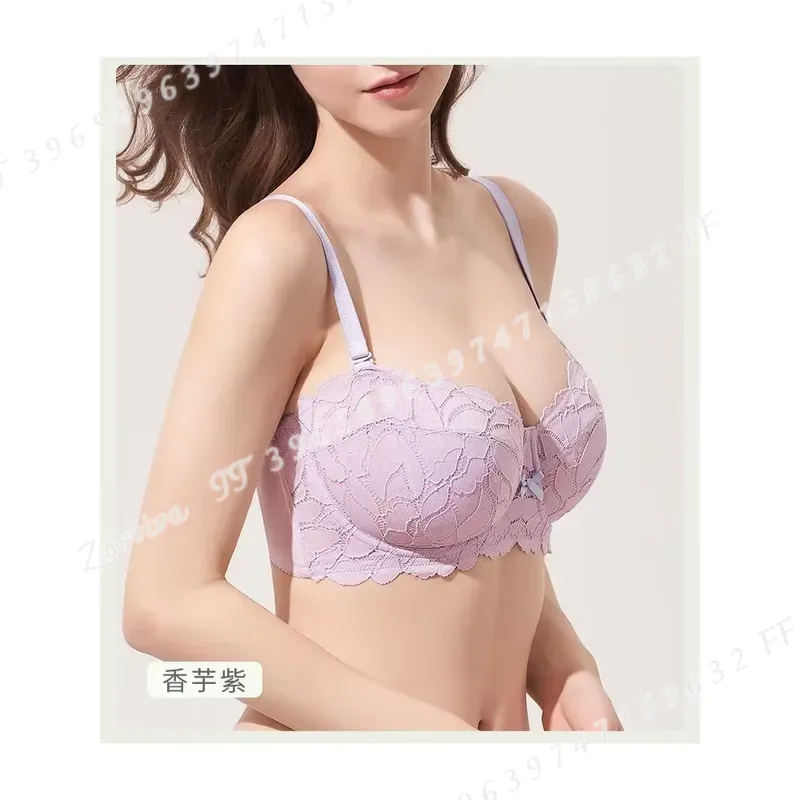 Women Plus Size French Lace Br - Bralette Wireless Soft ulasan dan harga