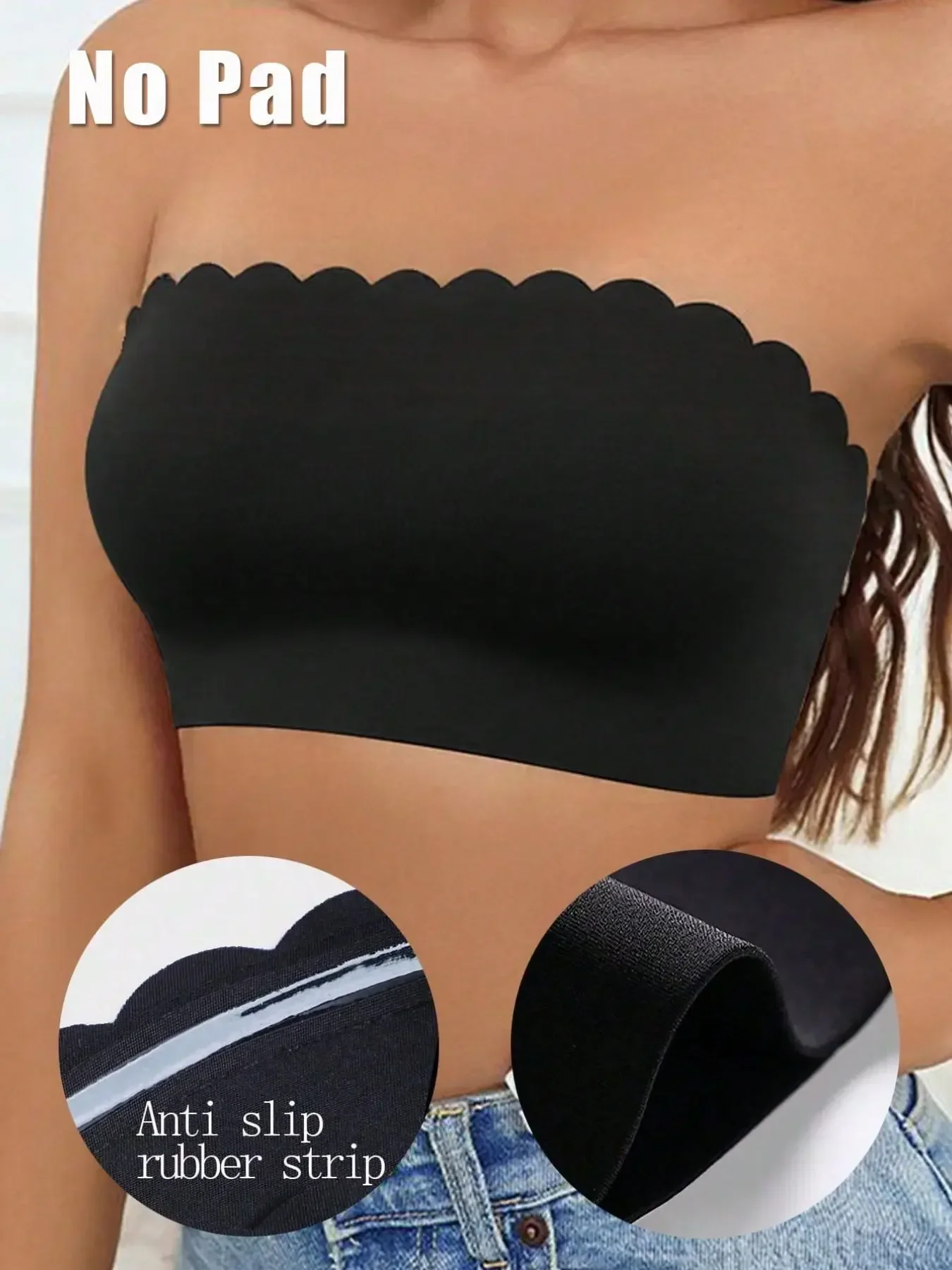 Women's Strapless Bra, Seamles - Bralette Wireless Soft ulasan dan harga