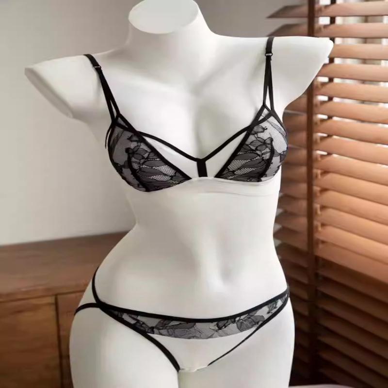 Women French Lace Non Padded B - Bralette Wireless Soft ulasan dan harga